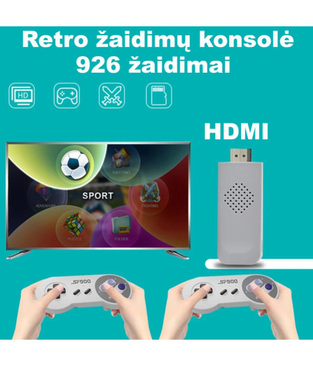 Retro žaidimų konsolė SF900 HDMI