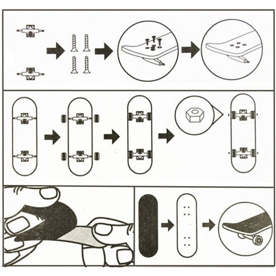 Medinė riedlentė (Finger Board)