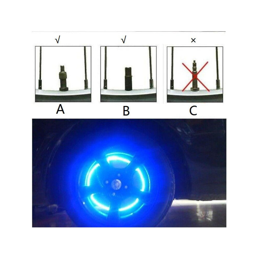 LED ventilio galvutės (2 vnt.)