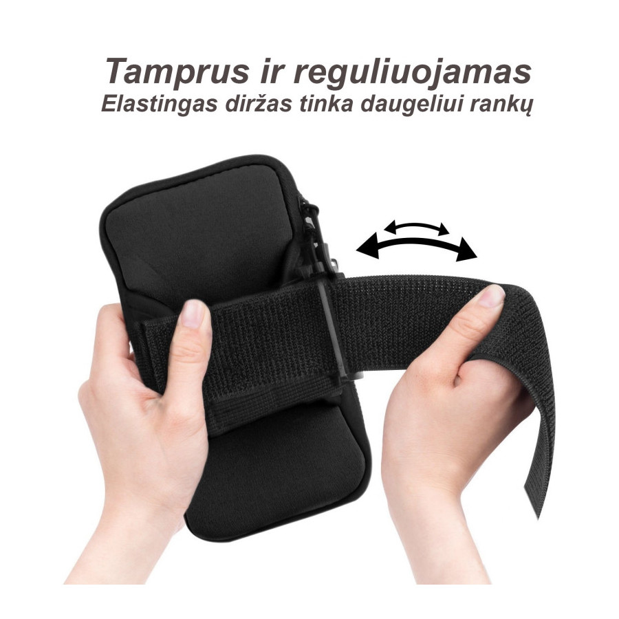 Rankos piniginė - telefono dėklas sportui