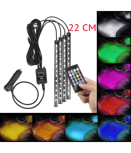 Automobilio interjero RGB LED (22 cm ilgio)