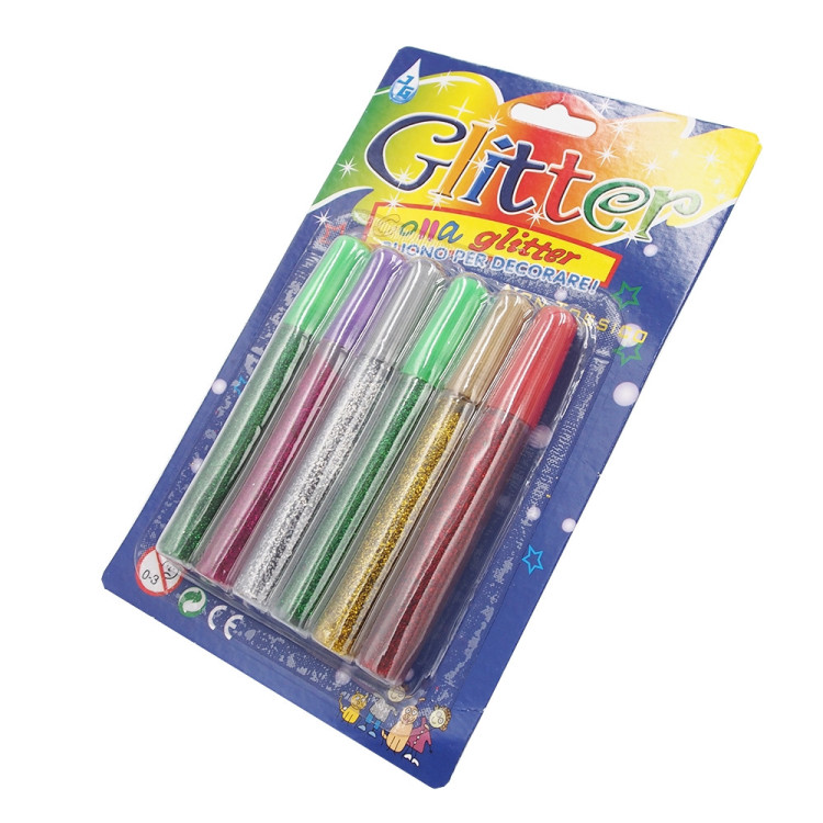 Spalvoti klijai su blizgučiu (Glitter)